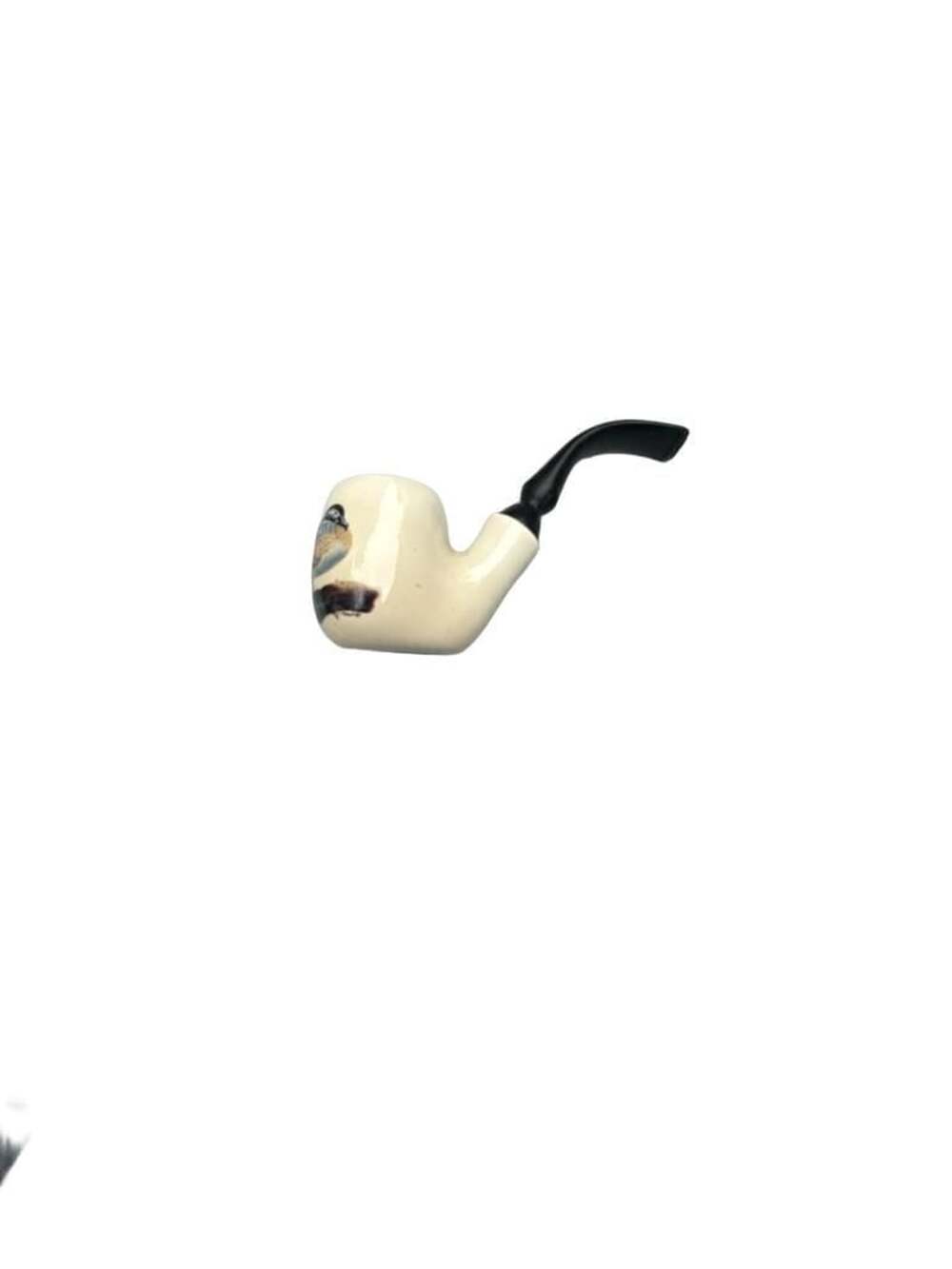 Depetris USA Duck Tobacco Pipe White Ceramic